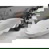 Mexen Eos baignoire autoportante 170 x 75 cm, blanche, débordement or rose - 52471707500-60