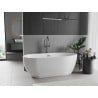 Mexen Eos baignoire autoportante 150 x 75 cm, blanche, évacuation gun gray brossé - 52471507500-66