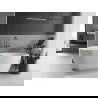 Mexen Eos baignoire autoportante 170 x 75 cm, blanche, trop-plein gris foncé brossé - 52471707500-66