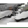 Baignoire Mexen Eos autoportante 150 x 75 cm, blanche/noire, évacuation en or rose - 52471507575-60