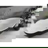 Baignoire autoportante Mexen Eos 170 x 75 cm, blanche/noire, débordement en nickel brossé - 52471707575-97