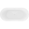 Baignoire Mexen Roxy autoportante 170 x 80 cm, blanche, trop-plein blanc - 51201708000-20