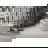 Baignoire Mexen Roxy autonome 170 x 80 cm, blanche, évacuation gun gray brossé - 51201708000-66