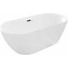 Mexen Roxy baignoire autoportante 170 x 80 cm, blanc, évacuation noire - 51201708000-70