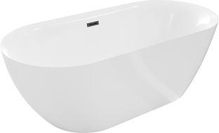 Mexen Roxy baignoire autoportante 170 x 80 cm, blanc, évacuation noire - 51201708000-70