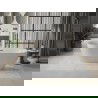 Baignoire Mexen Roxy autoportante 170 x 80 cm, blanche, évacuation gun metal - 51201708000-95