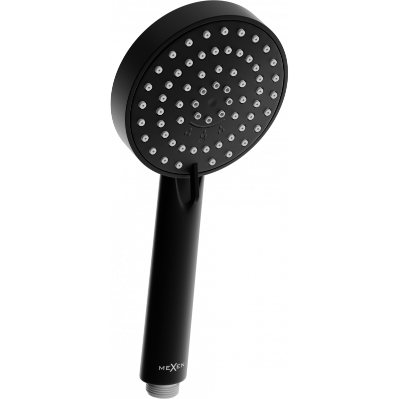 Mexen R-75 pomme de douche à 3 fonctions, noire - 79575-70