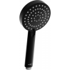 Mexen R-75 pomme de douche à 3 fonctions, noire - 79575-70