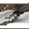 Mexen Bilbao baignoire indépendante 180 x 90 cm, blanche, débordement blanc - 51311809000-20
