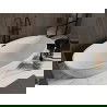 Mexen Bilbao baignoire indépendante 180 x 90 cm, blanche, trop-plein noir - 51311809000-70