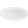 Baignoire Mexen Bilbao autoportante 180 x 90 cm, blanche/noire, trop-plein blanc - 51311809075-20