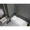 Mexen Next paroi de baignoire 1 vantail 60 x 150 cm, transparent, or brossé - 895-060-000-00-00-55