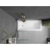 Mexen Next paroi de baignoire 1 vantail 60 x 150 cm, transparent, or brossé - 895-060-000-00-00-55
