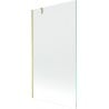 Mexen Next pare-douche à une paroi 100 x 150 cm, transparent, or brossé - 895-100-000-00-00-55