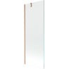Mexen Next paroi de baignoire 1 battant 70 x 150 cm, transparent, cuivre brossé - 895-070-000-00-00-65