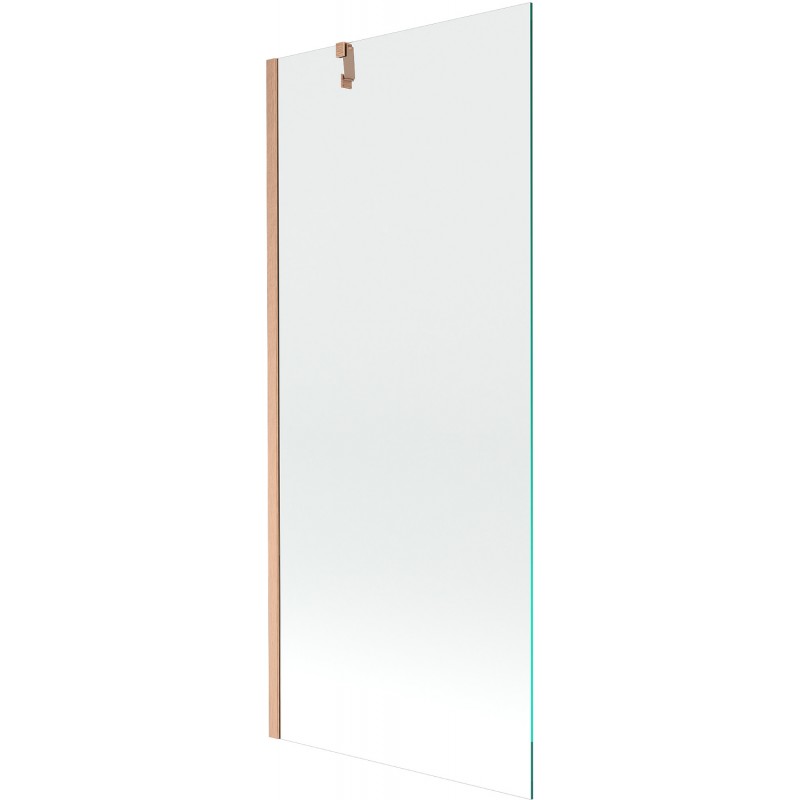 Mexen Next paroi de baignoire 1 volet 80 x 150 cm, transparent, cuivre brossé - 895-080-000-00-00-65
