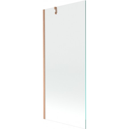 Mexen Next paroi de baignoire 1 volet 80 x 150 cm, transparent, cuivre brossé - 895-080-000-00-00-65