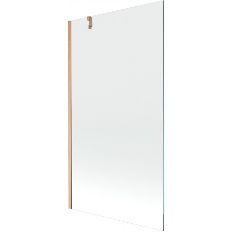 Mexen Next paroi de baignoire à 1 volet 100 x 150 cm, transparent, cuivre brossé - 895-100-000-00-00-65