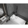 Mexen Next paroi de baignoire à 1 vantail 50 x 150 cm, transparent, gris canon brossé - 895-050-000-00-00-66
