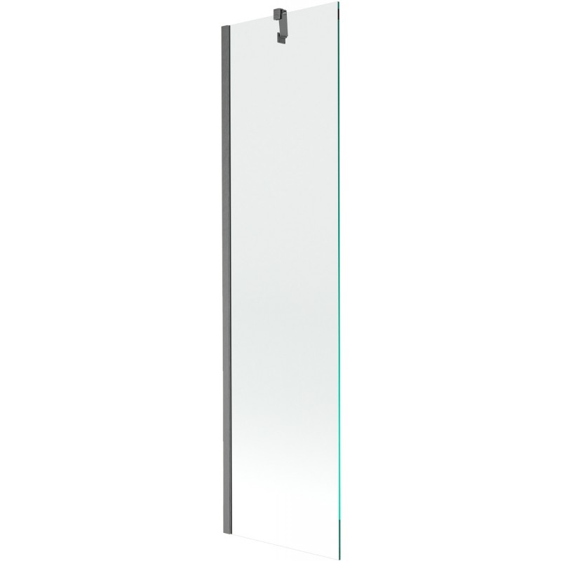 Mexen Next paroi de baignoire 1-volet 50 x 150 cm, transparent, gris acier brossé - 895-050-000-00-00-66