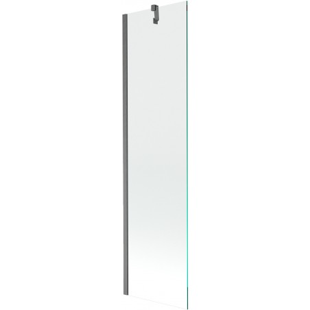Mexen Next paroi de baignoire à 1 vantail 50 x 150 cm, transparent, gris canon brossé - 895-050-000-00-00-66