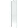 Mexen Next paroi de baignoire 1-volet 50 x 150 cm, transparent, gris acier brossé - 895-050-000-00-00-66