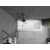 Mexen Next paroi de baignoire 1-volet 80 x 150 cm, transparent, gun gray brossé - 895-080-000-00-00-66