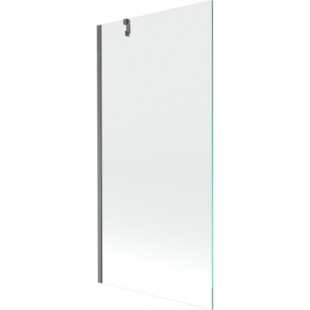 Mexen Next paroi de baignoire à 1 volet 90 x 150 cm, transparent, gris canon brossé - 895-090-000-00-00-66