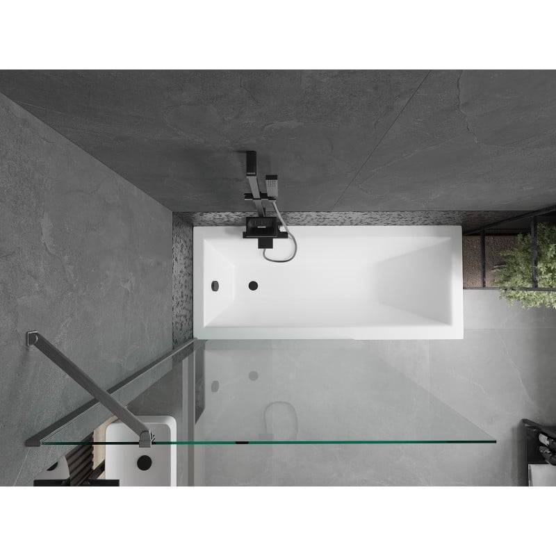 Mexen Next paroi de douche 1 volet 100 x 150 cm, transparent, gris canon brossé - 895-100-000-00-00-66