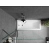 Mexen Next paroi de douche 1 volet 100 x 150 cm, transparent, gris canon brossé - 895-100-000-00-00-66
