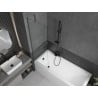 Mexen Next pare-douche de baignoire 1-volet 60 x 150 cm, transparent, métal gun - 895-060-000-00-00-95
