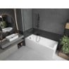 Mexen Next pare-douche de baignoire 1-volet 60 x 150 cm, transparent, métal gun - 895-060-000-00-00-95