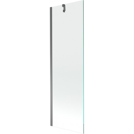 Mexen Next pare-douche de baignoire 1 panneau 60 x 150 cm, transparent, gun metal - 895-060-000-00-00-95