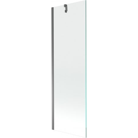 Mexen Next pare-douche de baignoire 1-volet 60 x 150 cm, transparent, métal gun - 895-060-000-00-00-95