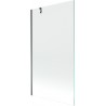 Mexen Next paroi de baignoire 1-volet 100 x 150 cm, transparent, métal canon - 895-100-000-00-00-95