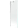 Mexen Next paroi de baignoire à 1 volet 60 x 150 cm, transparent, nickel brossé - 895-060-000-00-00-97