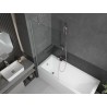 Mexen Next pare-douche 1 battant 80 x 150 cm, transparent, nickel brossé - 895-080-000-00-00-97
