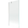 Mexen Next paroi de baignoire à 1 volet 90 x 150 cm, transparent, nickel brossé - 895-090-000-00-00-97