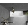 Mexen Next paroi de baignoire 1-volet 50 x 150 cm, rayures, doré brossé - 895-050-000-00-09-55