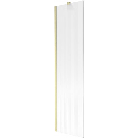 Paravent de baignoire 1 vantail Mexen Next 50 x 150 cm, stries, or brossé - 895-050-000-00-09-55