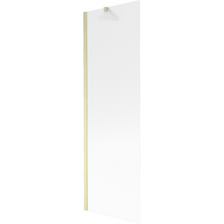 Mexen Next paroi de baignoire 1-volet 60 x 150 cm, rayé, or brossé - 895-060-000-00-09-55