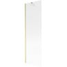 Mexen Next paroi de douche 1-volet 60 x 150 cm, rayures, doré brossé - 895-060-000-00-09-55