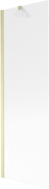 Mexen Next paroi de douche 1-volet 60 x 150 cm, rayures, doré brossé - 895-060-000-00-09-55