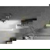 Mexen Next paroi de baignoire pivotante 1 vantail 70 x 150 cm, striée, or brossé - 895-070-000-00-09-55