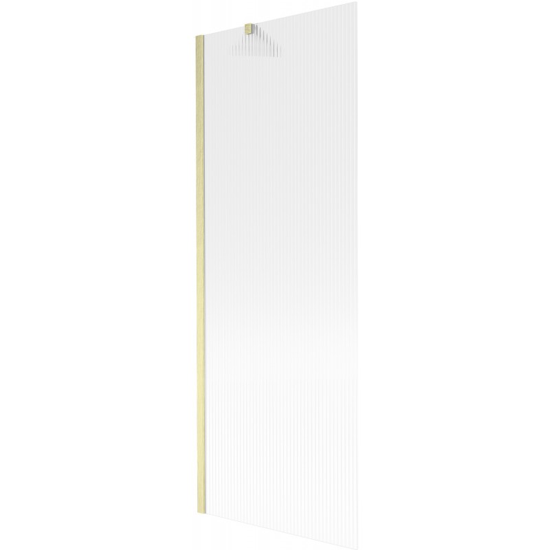 Mexen Next paroi de baignoire pivotante 1 vantail 70 x 150 cm, striée, or brossé - 895-070-000-00-09-55