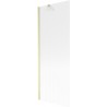 Mexen Next paroi de baignoire pivotante 1 vantail 70 x 150 cm, striée, or brossé - 895-070-000-00-09-55