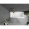 Mexen Next pare-douche à 1 vantail 80 x 150 cm, strié, doré brossé - 895-080-000-00-09-55