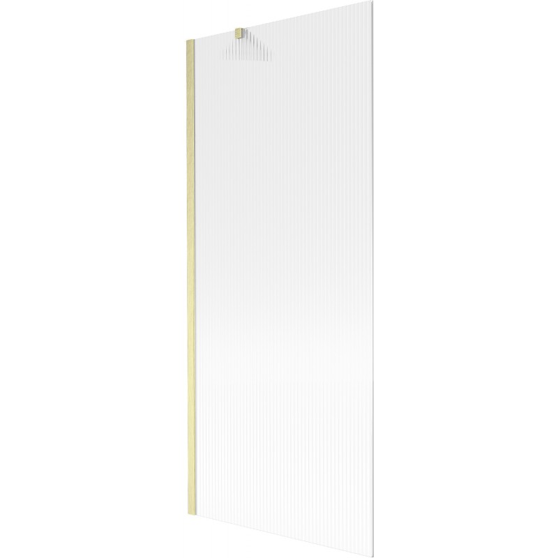 Pare-douche Mexen Next 1 volet 80 x 150 cm, strié, or brossé - 895-080-000-00-09-55