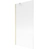 Mexen Next paroi de baignoire 1 battant 90 x 150 cm, rayures, or brossé - 895-090-000-00-09-55