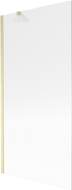 Mexen Next paroi de baignoire 1 battant 90 x 150 cm, rayures, or brossé - 895-090-000-00-09-55